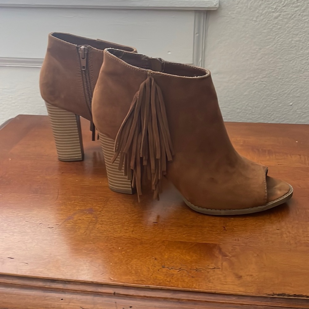 Open toe booties (Express)